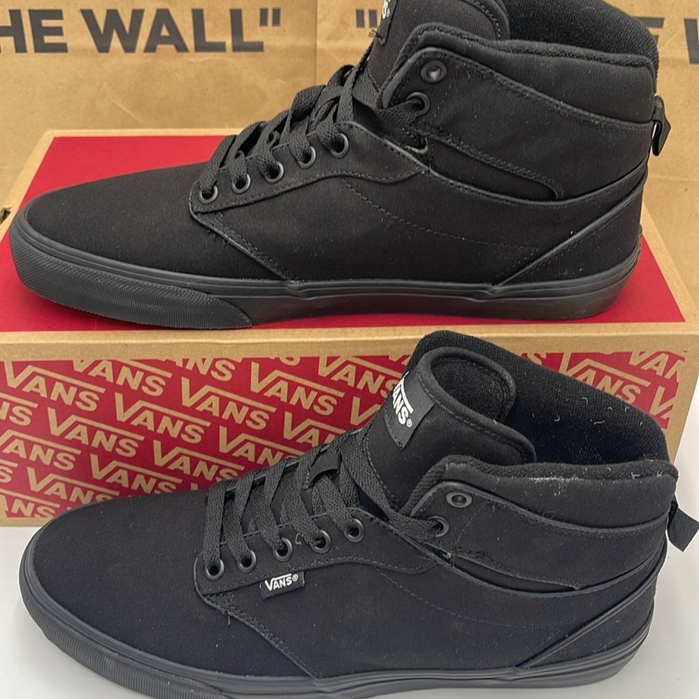 Vans Men’s Black High-Top Sneakers Atwood Hi (Canvas) Black/Black
VN0A38B… - Picture 3 of 16